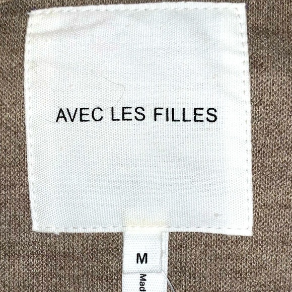 Avec Les Filles size M tan camel boxy button up long sleeve jacket shirt coat - Picture 11 of 12